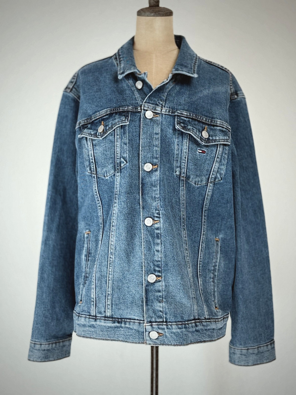Tommy Jeans NWT Made in Mexico XXL Denim Jacket Men XXL #0127